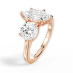 Lana Marquise Cut Lab Grown Diamond 18Kt Rose Gold Engagement Ring - View 2