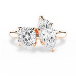 Lila Marquise Cut Lab Grown Diamond 18Kt Rose Gold Engagement Ring
