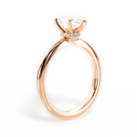 Cara Marquise Cut Lab Grown Diamond 18Kt Rose Gold Engagement Ring - View 3