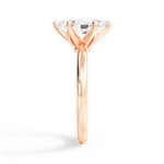 Abigail Marquise Cut Lab Grown Diamond 18Kt Rose Gold Engagement Ring - View 2
