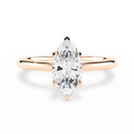 Cara Marquise Cut Lab Grown Diamond 18Kt Rose Gold Engagement Ring