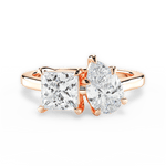 Lorraine Pear Cut Lab Grown Diamond 18Kt Rose Gold Engagement Ring