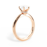 Cara Pear Cut Lab Grown Diamond 18Kt Rose Gold Engagement Ring - View 4