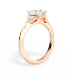 Celeste Princess Cut Lab Grown Diamond 18Kt Rose Gold Engagement Ring - View 3