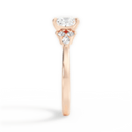 Cynthia Princess Cut Lab Grown Diamond 18Kt Rose Gold Engagement Ring - View 2