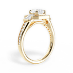 Katherine Asscher Cut Lab Grown Diamond 18Kt Yellow Gold Engagement Ring - View 2
