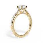 Joan Asscher Cut Lab Grown Diamond 18Kt Yellow Gold Engagement Ring - View 2