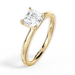 Angela Asscher Cut Lab Grown Diamond 18Kt Yellow Gold Engagement Ring - View 4