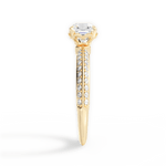 Gail Asscher Cut Lab Grown Diamond 18Kt Yellow Gold Engagement Ring - View 4