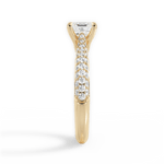 Kira Asscher Cut Lab Grown Diamond 18Kt Yellow Gold Engagement Ring - View 2