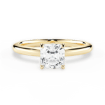 Cara Asscher Cut Lab Grown Diamond 18Kt Yellow Gold Engagement Ring