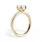 Elsie Cushion Cut Lab Grown Diamond 18Kt Yellow Gold Engagement Ring - View 4