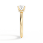 Cara Cushion Cut Lab Grown Diamond 18Kt Yellow Gold Engagement Ring - View 4