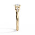 Cecilia Cushion Cut Lab Grown Diamond 18Kt Yellow Gold Engagement Ring - View 2