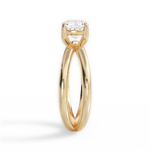 Ada Cushion Cut Lab Grown Diamond 18Kt Yellow Gold Engagement Ring - View 3