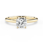 Cara Cushion Cut Lab Grown Diamond 18Kt Yellow Gold Engagement Ring