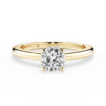 Brianna Cushion Cut Lab Grown Diamond 18Kt Yellow Gold Engagement Ring