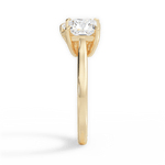 Esther Emerald Cut Lab Grown Diamond 18Kt Yellow Gold Engagement Ring - View 3