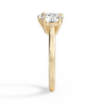 Georgia Emerald Cut Lab Grown Diamond 18Kt Yellow Gold Engagement Ring - View 3