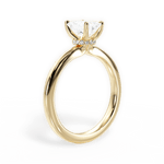 Cara Emerald Cut Lab Grown Diamond 18Kt Yellow Gold Engagement Ring - View 4