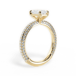 Kristen Emerald Cut Lab Grown Diamond 18Kt Yellow Gold Engagement Ring - View 3