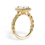 Belinda Emerald Cut Lab Grown Diamond 18Kt Yellow Gold Engagement Ring - View 4