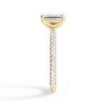 Kristen Emerald Cut Lab Grown Diamond 18Kt Yellow Gold Engagement Ring - View 2