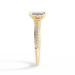 Gail Emerald Cut Lab Grown Diamond 18Kt Yellow Gold Engagement Ring - View 2