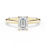 Cara Emerald Cut Lab Grown Diamond 18Kt Yellow Gold Engagement Ring
