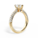 Kira Heart Cut Lab Grown Diamond 18Kt Yellow Gold Engagement Ring - View 4