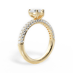 Kylie Heart Cut Lab Grown Diamond 18Kt Yellow Gold Engagement Ring - View 4