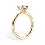 Angela Heart Cut Lab Grown Diamond 18Kt Yellow Gold Engagement Ring - View 3