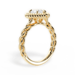 Belinda Heart Cut Lab Grown Diamond 18Kt Yellow Gold Engagement Ring - View 3