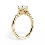 Cynthia Heart Cut Lab Grown Diamond 18Kt Yellow Gold Engagement Ring - View 2