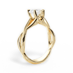 Aubrey Heart Cut Lab Grown Diamond 18Kt Yellow Gold Engagement Ring - View 3