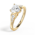 Cecilia Heart Cut Lab Grown Diamond 18Kt Yellow Gold Engagement Ring - View 2
