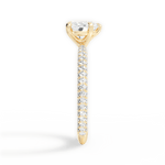 Kristen Heart Cut Lab Grown Diamond 18Kt Yellow Gold Engagement Ring - View 3