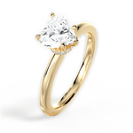 Cara Heart Cut Lab Grown Diamond 18Kt Yellow Gold Engagement Ring - View 4