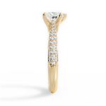 Kira Heart Cut Lab Grown Diamond 18Kt Yellow Gold Engagement Ring - View 3