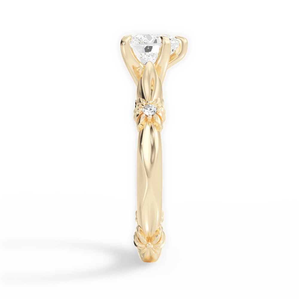 Claire Heart Cut Lab Grown Diamond 18Kt Yellow Gold Engagement Ring - View 2