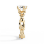 Aubrey Heart Cut Lab Grown Diamond 18Kt Yellow Gold Engagement Ring - View 4