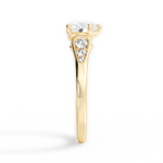 Cecilia Heart Cut Lab Grown Diamond 18Kt Yellow Gold Engagement Ring - View 3