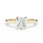 Brianna Heart Cut Lab Grown Diamond 18Kt Yellow Gold Engagement Ring