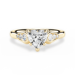 Cecilia Heart Cut Lab Grown Diamond 18Kt Yellow Gold Engagement Ring