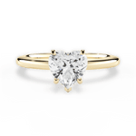 Cara Heart Cut Lab Grown Diamond 18Kt Yellow Gold Engagement Ring