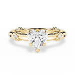 Claire Heart Cut Lab Grown Diamond 18Kt Yellow Gold Engagement Ring