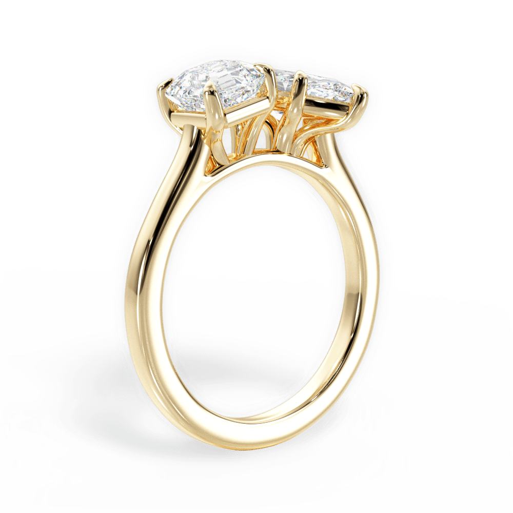 Leticia Marquise Cut Lab Grown Diamond 18Kt Yellow Gold Engagement Ring - View 3