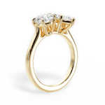 Lana Marquise Cut Lab Grown Diamond 18Kt Yellow Gold Engagement Ring - View 4