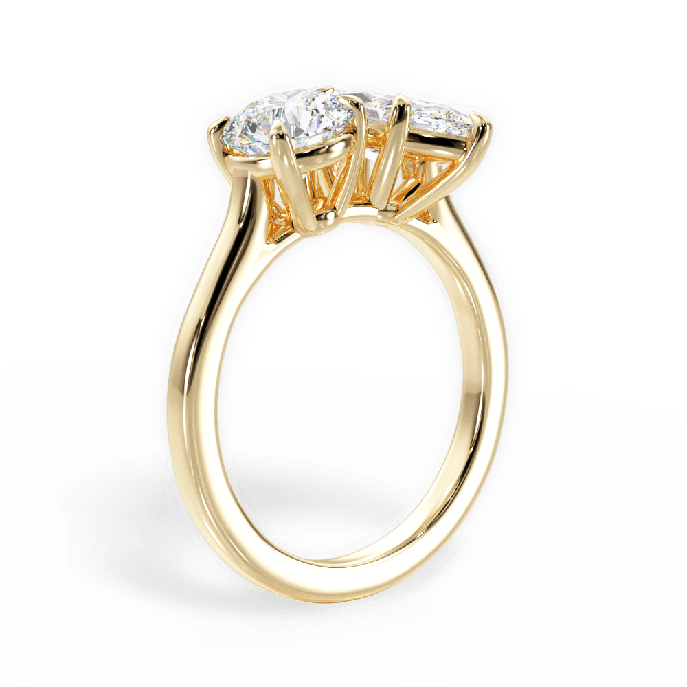 Georgia Marquise Cut Lab Grown Diamond 18Kt Yellow Gold Engagement Ring - View 4