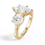 Georgia Marquise Cut Lab Grown Diamond 18Kt Yellow Gold Engagement Ring - View 3